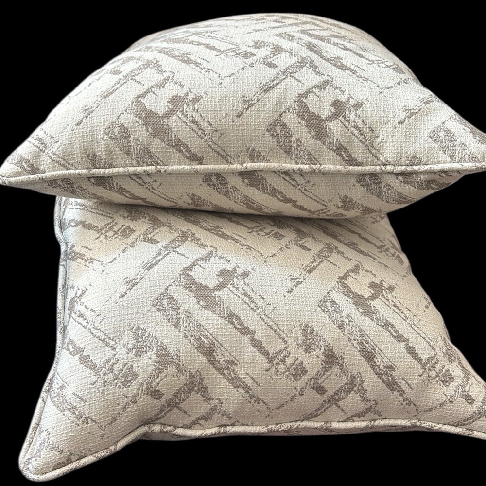 2 Large Couture Throw Pillows